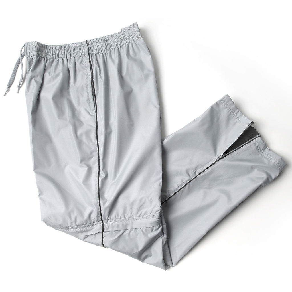 Gray sports pant; sweatpants